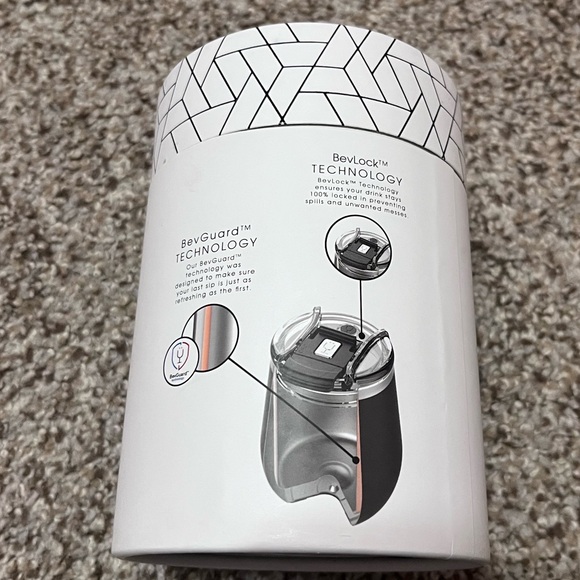 BrüMate Uncork’d 14oz Wine Tumbler Blush Pink | BevLock Lid | NIB - Picture 3 of 4